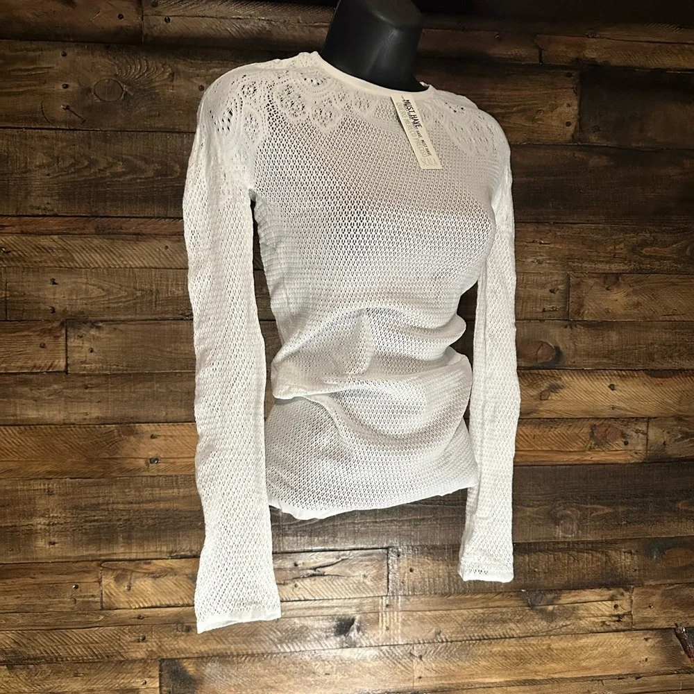 Scala Lingerie OS Net-Knit Top - Picture 2 of 5